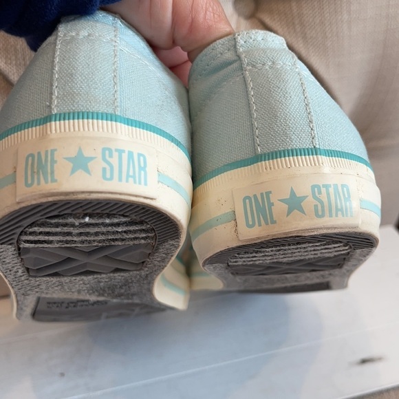 CONVERSE One Star Lace Up Sneakers Shoes Aqua Blue - Picture 10 of 10